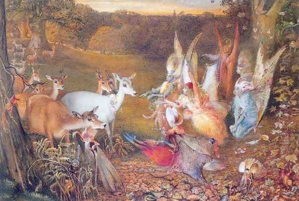 The Enchanted Forest Oil Painting by John Anster Fitzgerald