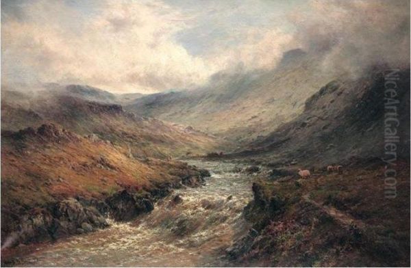 Glen Nevis Oil Painting by Alfred de Breanski