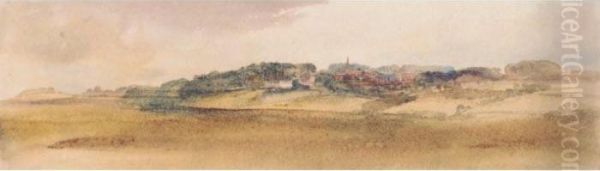 Harrow On The Hill From Stanmore Oil Painting by Peter de Wint