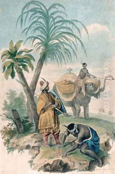 Africa, published c.1790 Oil Painting by G. Wagner