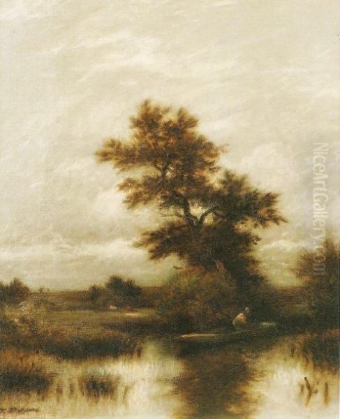 Matin D'automne Oil Painting by Jules Dupre