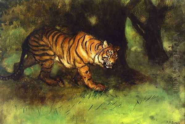 The Tiger Oil Painting by Arthur Bowen Davies