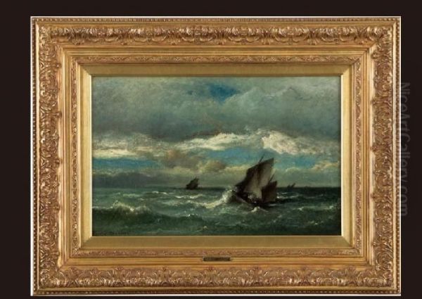 Sea View Oil Painting by Jules Dupre