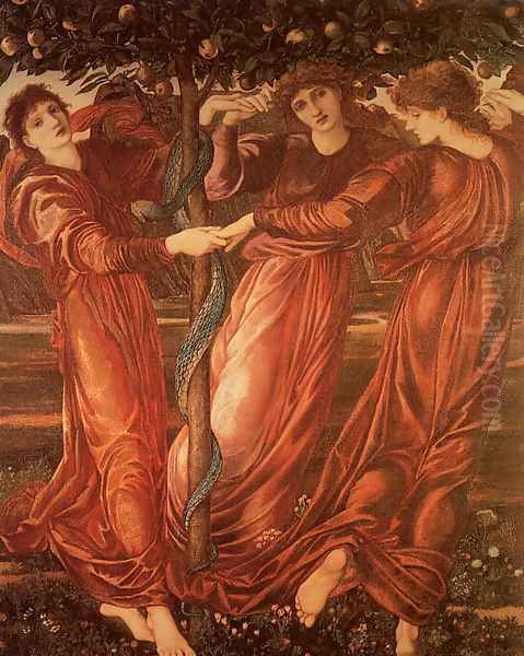 The Garden of the Hesperides 1870-77 Oil Painting by Sir Edward Coley Burne-Jones