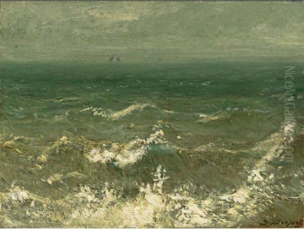 Pleine Mer Oil Painting by Jules Dupre