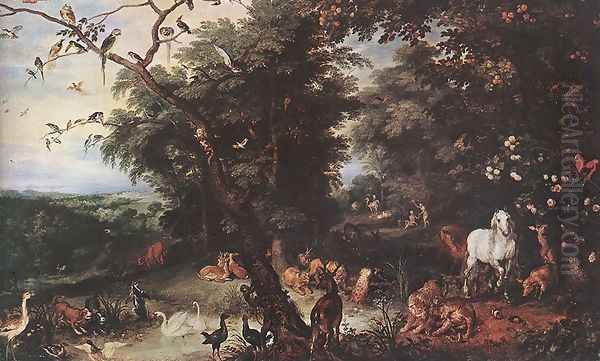 The Original Sin 1616 Oil Painting by Jan The Elder Brueghel