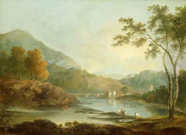 Castell Dinas Bran, Llangollen, c.1771 Oil Painting by Richard Wilson