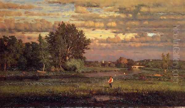 Clearing Up Oil Painting by George Inness