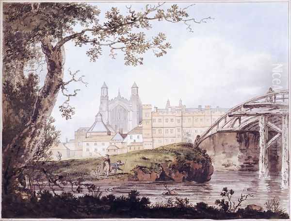 Eton College from Datchet Road by Thomas Girtin