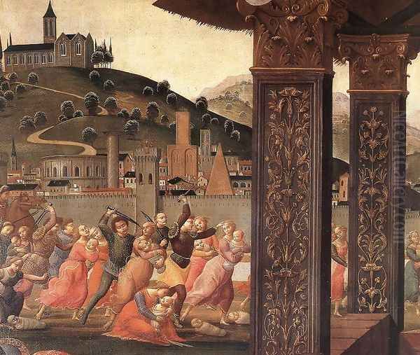 Adoration of the Magi (detail 3) 1488 Oil Painting by Domenico Ghirlandaio