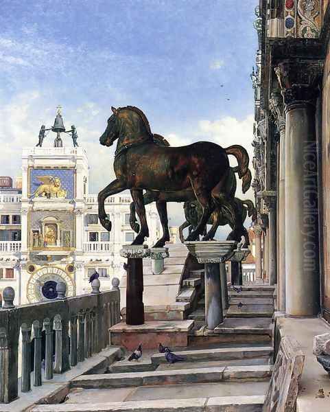 The Bronze Horses of San Marco Oil Painting by Charles Caryl Coleman