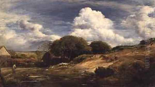 Collinss Farm North End Hampstead 1831 Oil Painting by John Linnell