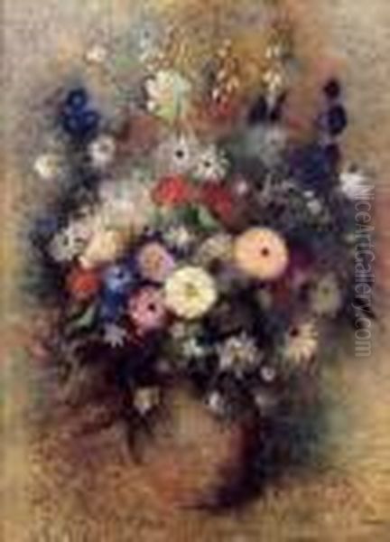 Grand Bouquet Compose Oil Painting by Paul-Elie Gernez