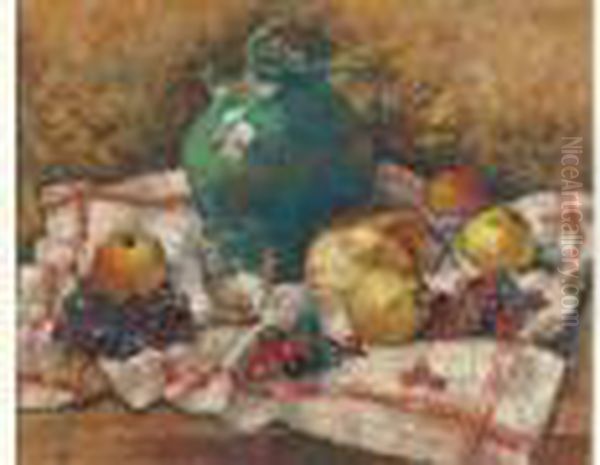 Nature Morte A La Cruche Verte. by Paul-Elie Gernez