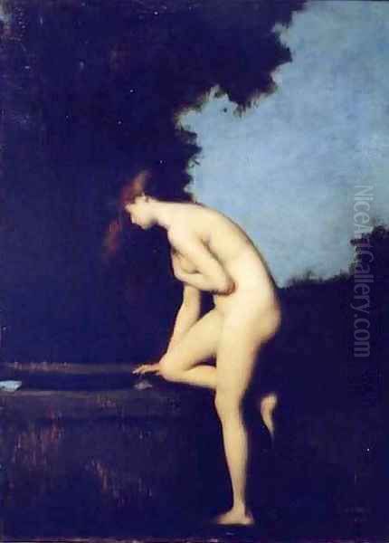 The Fountain Oil Painting by Jean-Jacques Henner