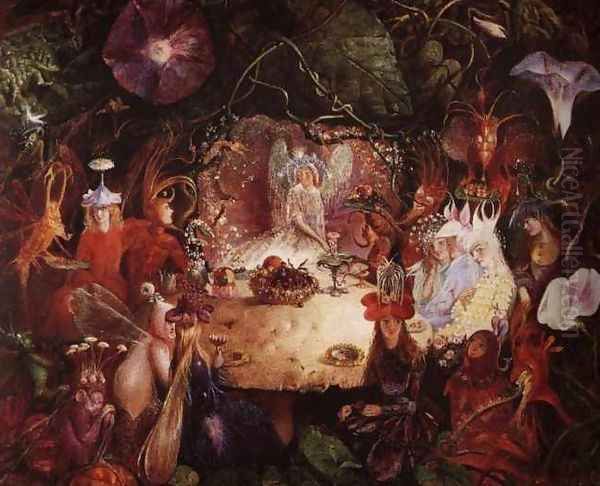 The Fairies' Banquet Oil Painting by John Anster Fitzgerald