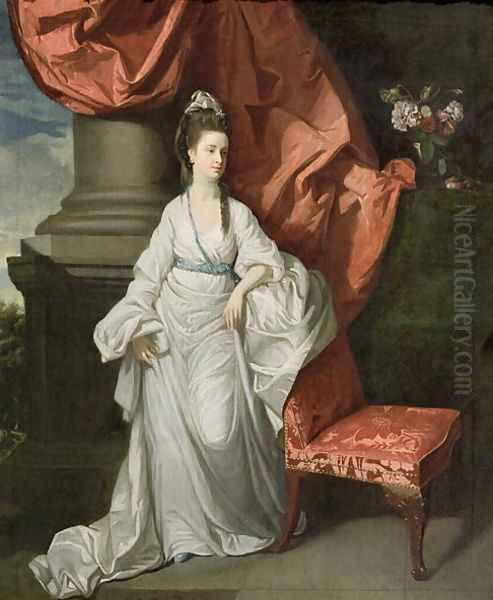 Lady Grant, Wife of Sir James Grant, Bt., 1770-80 Oil Painting by Johann Zoffany