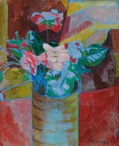 Den Bortvendte Rose Oil Painting by Isaac Grunewald