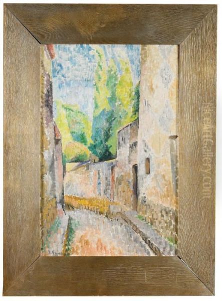 Rue Xavier D'authier - Cassis Oil Painting by Isaac Grunewald