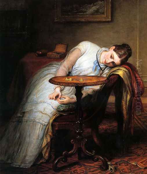 Hope Deferred, And Hopes And Fears That Kindle Hope Oil Painting by Charles West Cope