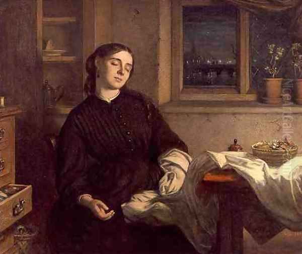 Home Dreams, 1869 Oil Painting by Charles West Cope