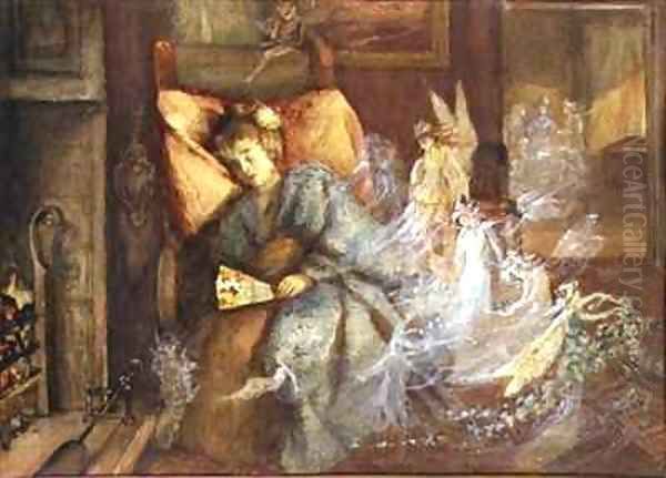 The Dream Oil Painting by John Anster Fitzgerald