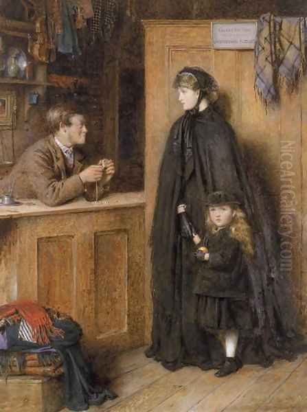 The Pawnbroker Oil Painting by George Goodwin Kilburne