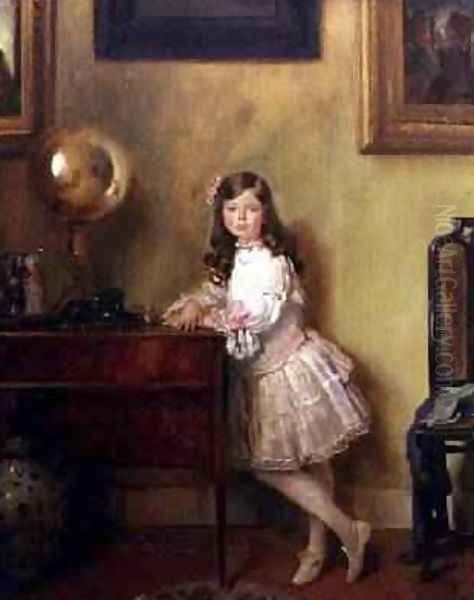 Miss Anne Harmsworth in an Interior Oil Painting by Sir William Newenham Montague Orpen