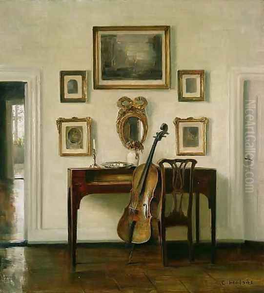 The Music Room Oil Painting by Carl Vilhelm Holsoe