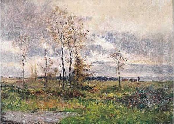 Paysage Oil Painting by Louis-Aime Japy