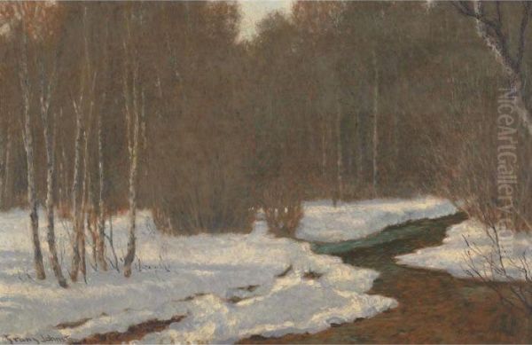 Breath Of Spring Oil Painting by Franz Hans Johnston