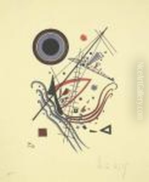 Lithographie 'blau' Oil Painting by Wassily Kandinsky