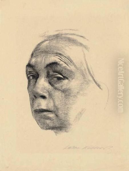 Selbstbildnis Oil Painting by Kathe Kollwitz