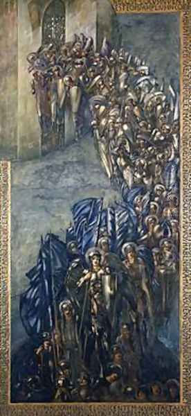 The Fall of Lucifer Oil Painting by Sir Edward Coley Burne-Jones