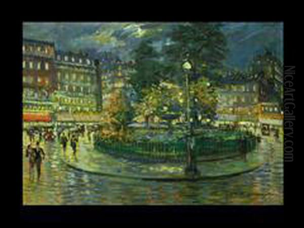 Place Pigalle Oil Painting by Konstantin Alexeievitch Korovin