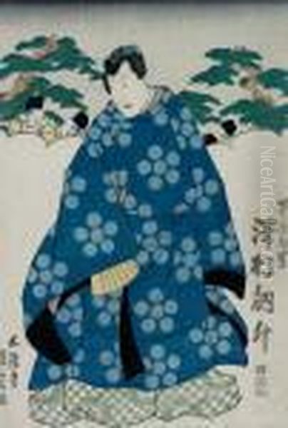 Der Kabuki-spieler Sawamura Oil Painting by Kunisada