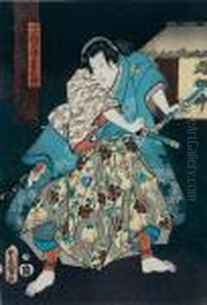 Samurai-szenen Oil Painting by Kunisada