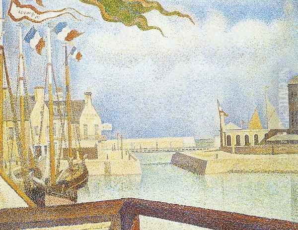 Port-en-Bessin, Sunday 1888 Oil Painting by Georges Seurat