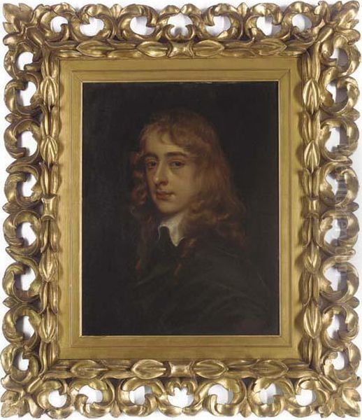 Portrait Of A Philip Sidney, Viscount Lisle, 3rd Earl Of Leicester Oil Painting by Sir Peter Lely