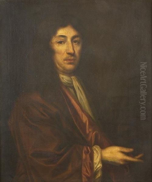 Portrait Of A Seated Man Oil Painting by Sir Peter Lely