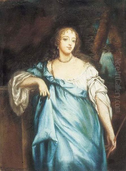 Pareja De Retratos De Dama, De Tres Cuartos Oil Painting by Sir Peter Lely