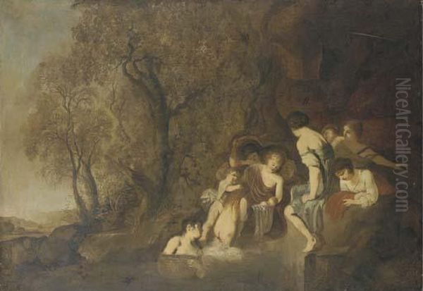 The Finding Of Moses Oil Painting by Sir Peter Lely