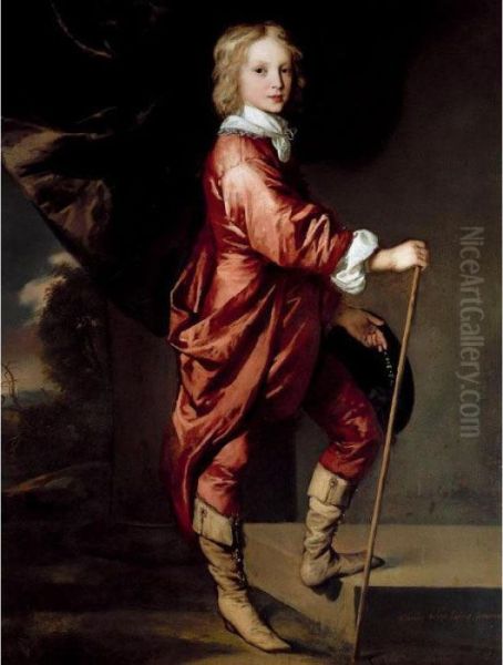 Portrait Of Charles Dormer, 2nd Earl Of Carnarvon (1632-1709) Oil Painting by Sir Peter Lely