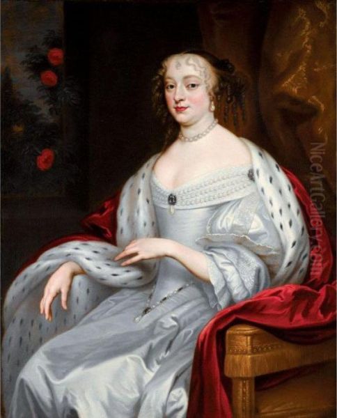 Portrait Of Anne Hyde, Duchess Of York Oil Painting by Sir Peter Lely