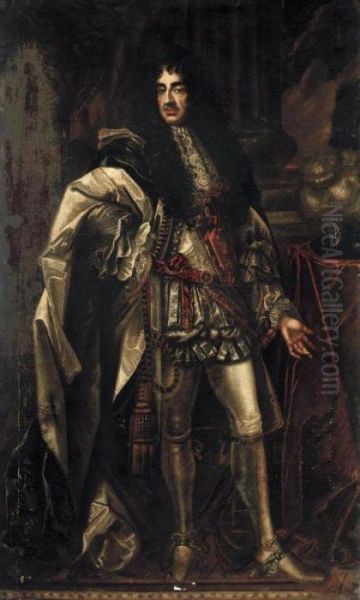 Portrait Of King Charles Ii Oil Painting by Sir Peter Lely