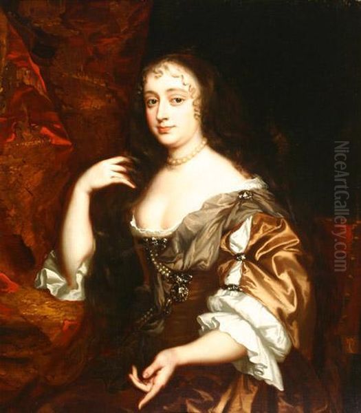 Portrait Of Lady Temple Oil Painting by Sir Peter Lely