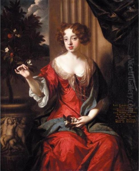 Portrait Of Lady Elizabeth Percy
 (1667-1722), Later Wife Of Charles, 6th Duke Of Somerset Oil Painting by Sir Peter Lely