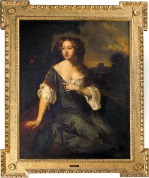 Portrait Of Lucy Brydges, Lady Loftus, Later Viscountess Lisburne Oil Painting by Sir Peter Lely