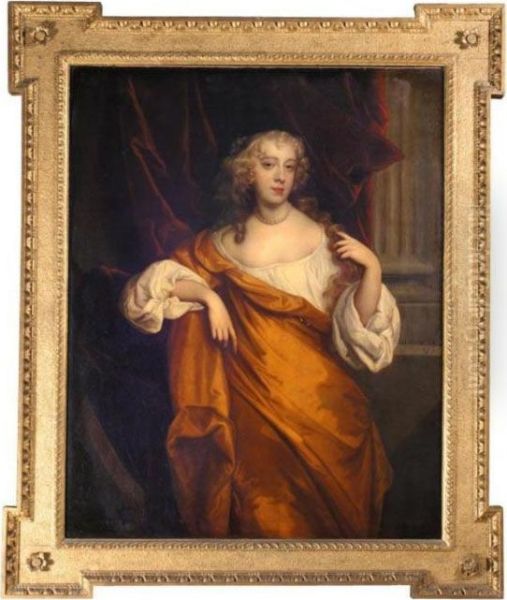 Portrait Of A Lady, Probably Margaret Wharton Oil Painting by Sir Peter Lely