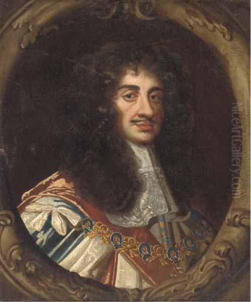 Portrait Of Charles Ii Oil Painting by Sir Peter Lely